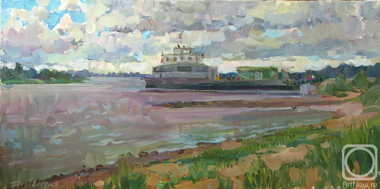 Zhukova Juliya. The ferry on Volga