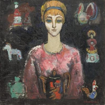 Girl with toys. Peredniy Nikolay