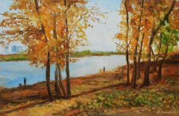 Autumn on the Meshchersky lake
