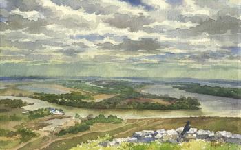 Elabuga. View of the Kama from the Devil's Settlement. Pugachev Pavel