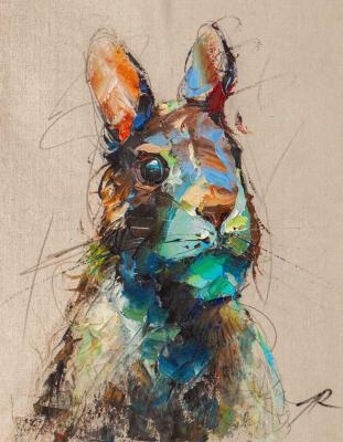 Portrait of a hare. Rodries Jose
