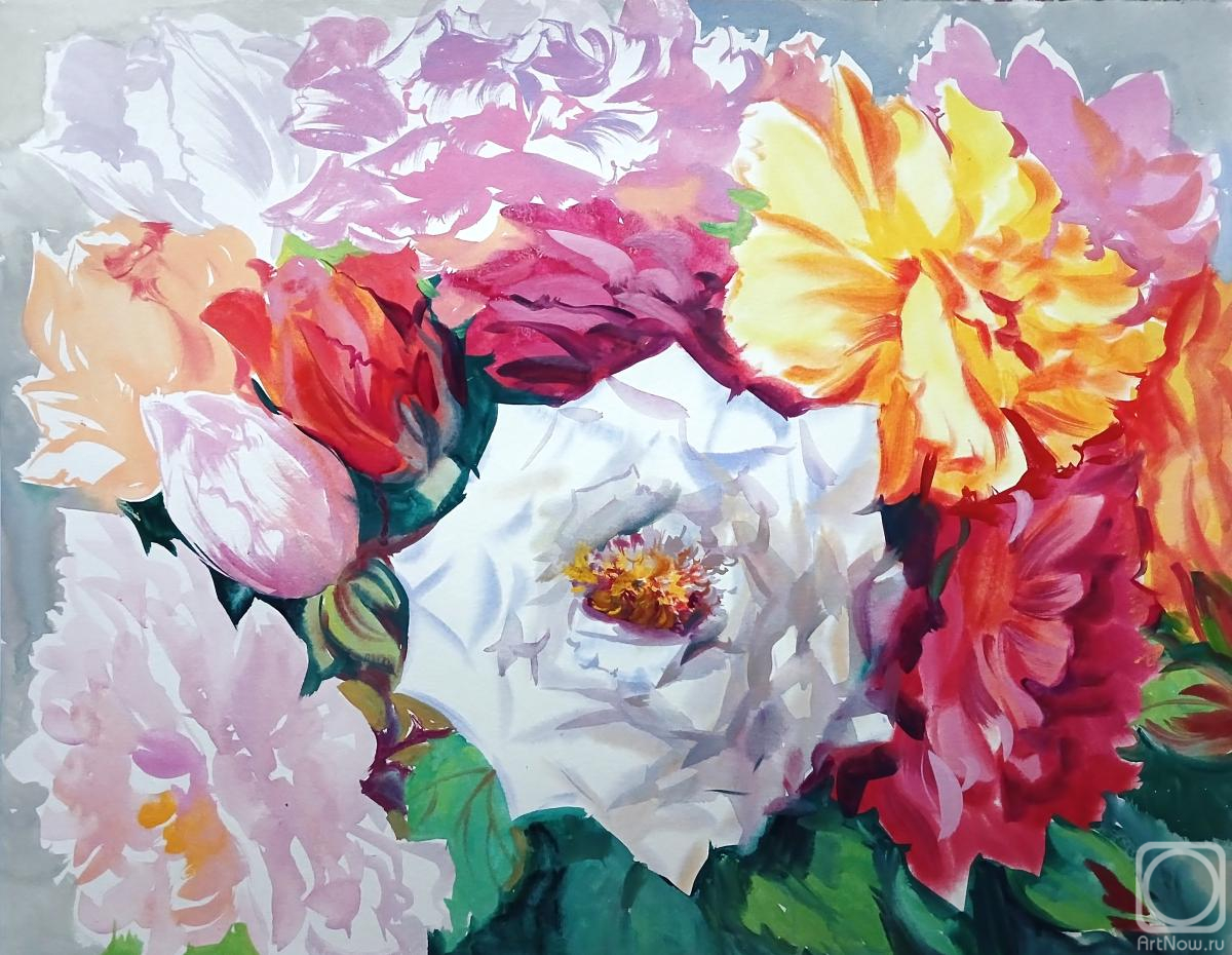 Mikhalskaya Katya. Roses from the garden