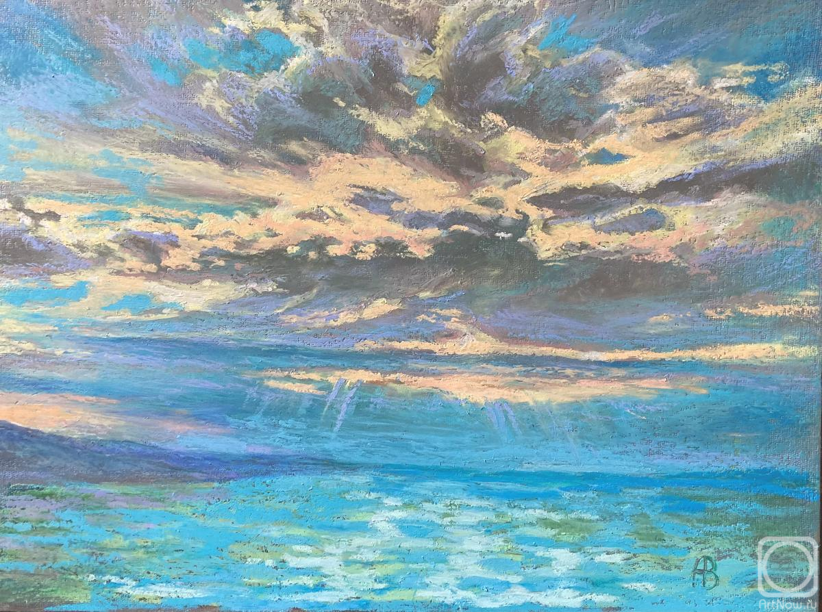 Vedeshina Zinaida. Abkhazia. Evening at the sea