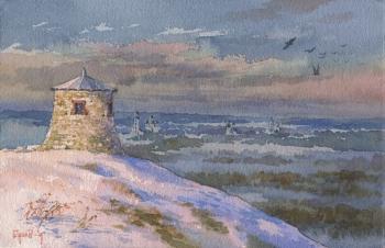 A frosty evening at the Devil's settlement. Pugachev Pavel