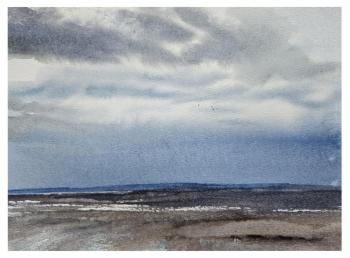 Картина «Белое море перед дождём»