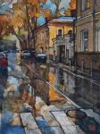 Volkov Sergey. Potapovsky Lane after the rain