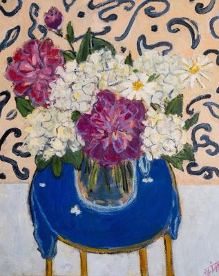 Hydrangea with peonies. Ten Irina