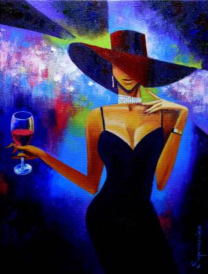 Girl & vino. Suprunenko Valeryy