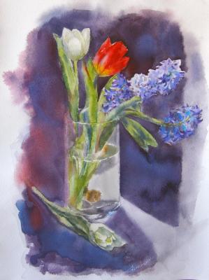 Tulips and hyacinths. Gayvoronskaya Elena