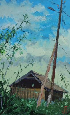 Grass at the house. Golovchenko Alexey