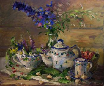Tea with polonika. Rodionov Igor