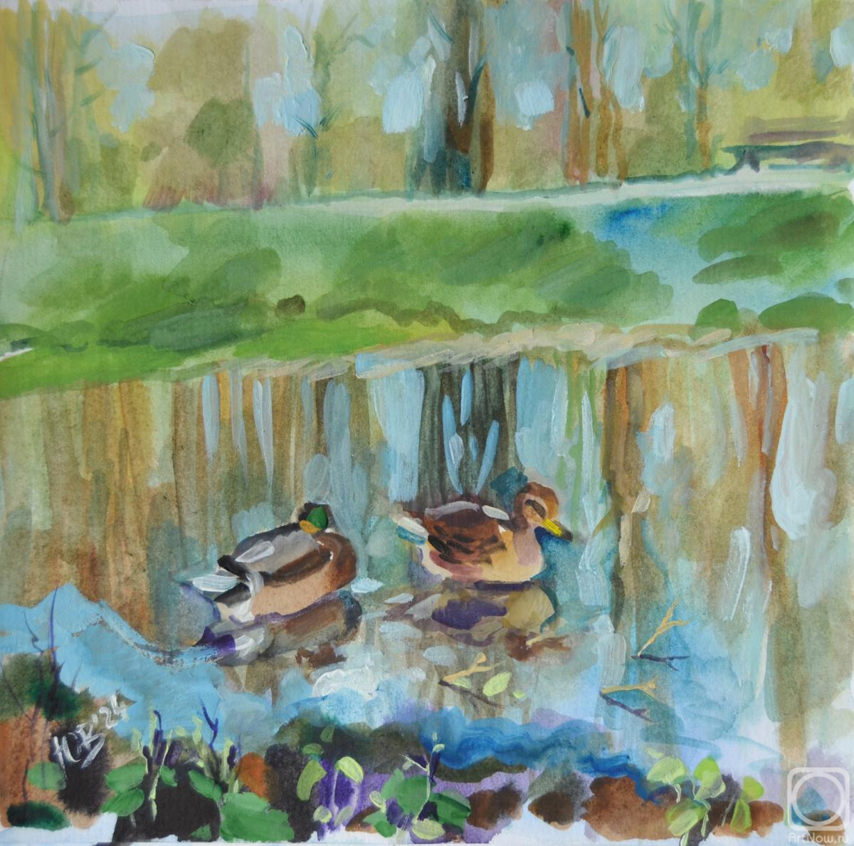 Efimova Ulya. April Ducks