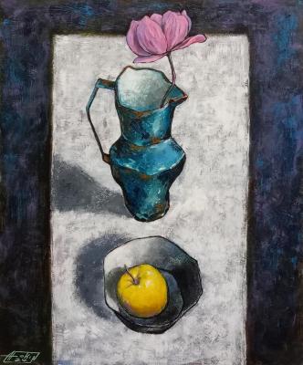 Flower and apple