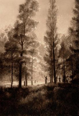 Picking berries. Akimov Sergey