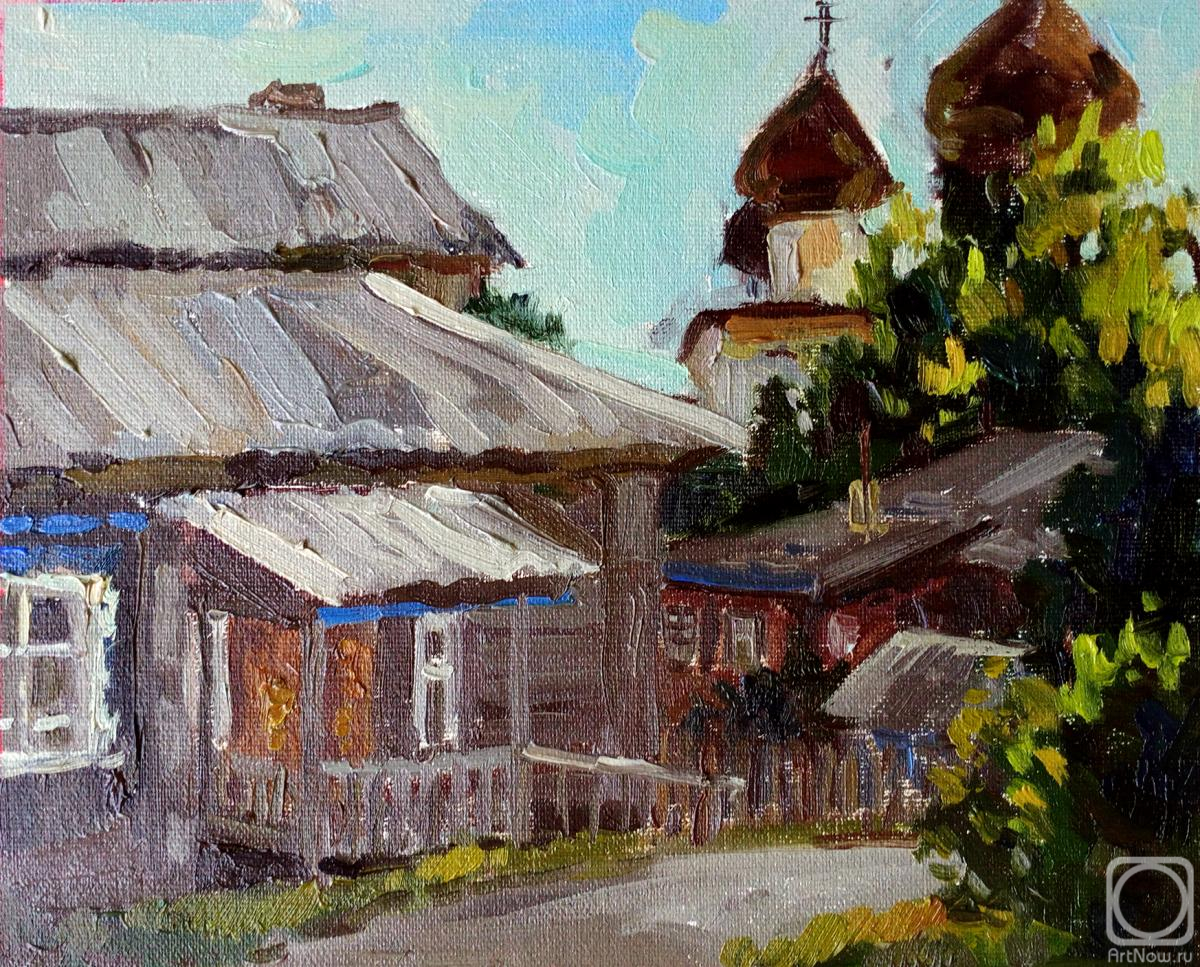 Gerasimova Natalia. Evening light. Kargopol