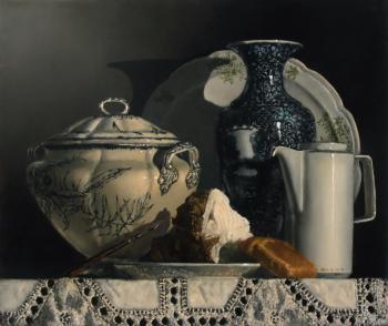 Still life with a tureen (Antique Jug). Zemlianukhin Vadim