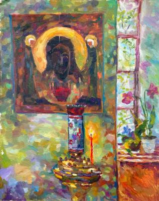 A candle is burning. Sineva Svetlana