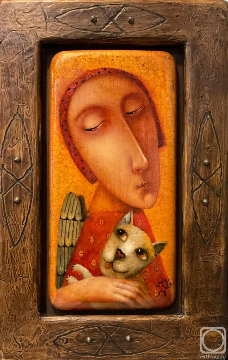 Nikolaev Pavel. Angel with a cat