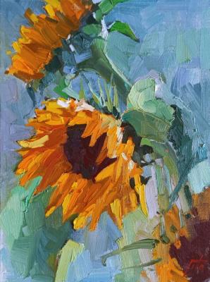 Картина «Утро с подсолнухом»