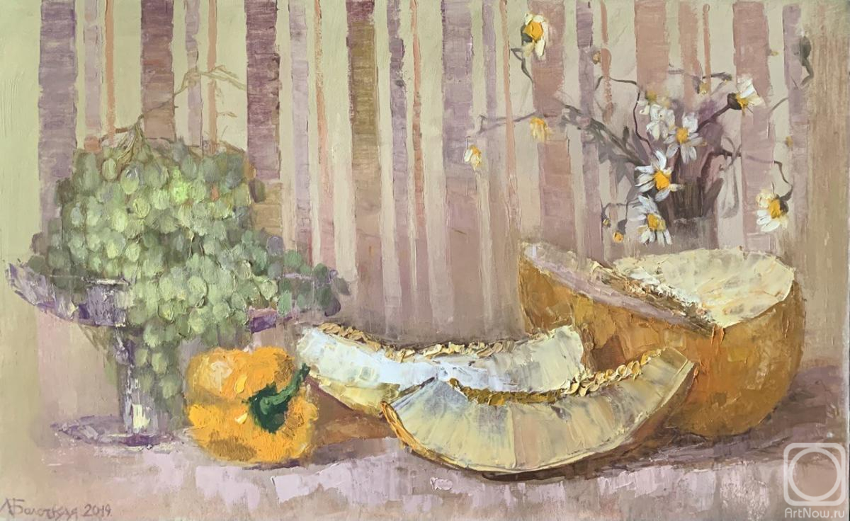 Bolotskaya Lyudmila. Still life with melon