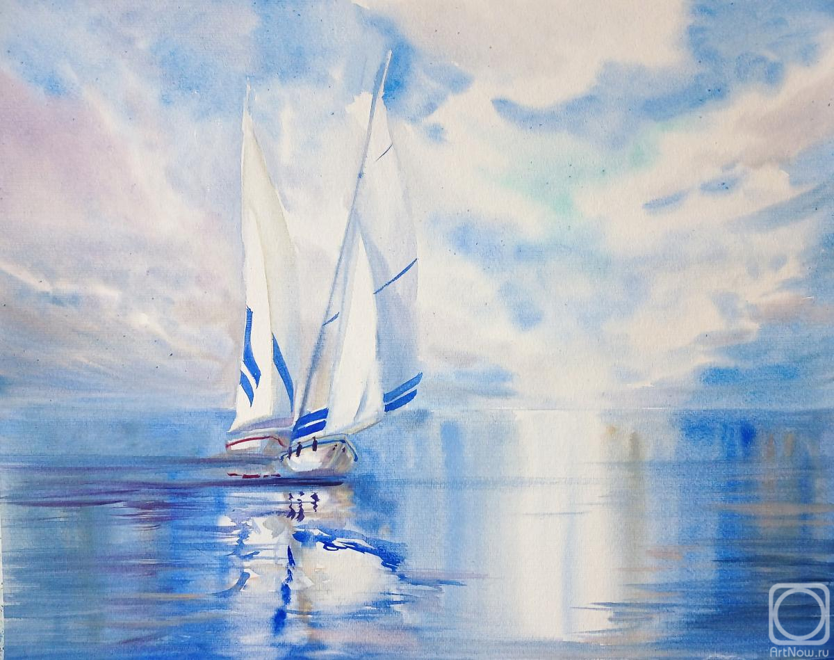 Mikhalskaya Katya. Yachts at sea