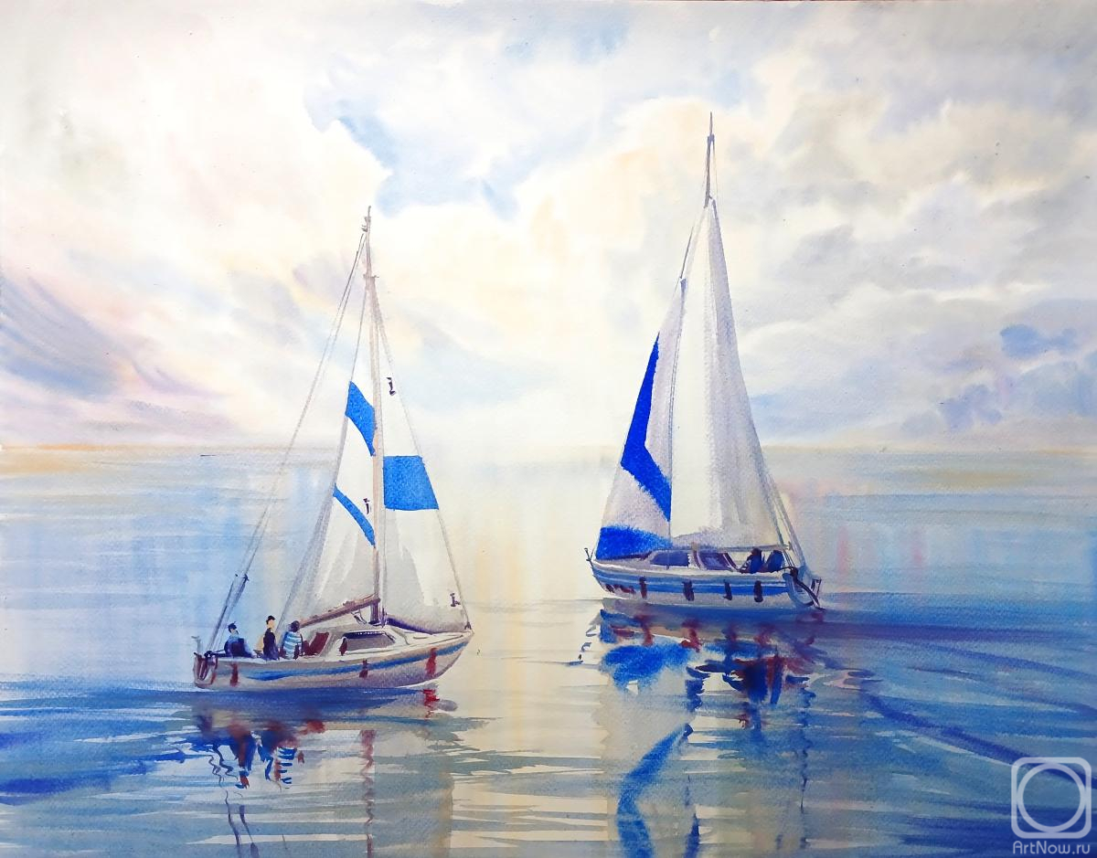 Mikhalskaya Katya. Two yachts