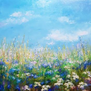Cornflowers, chicory, daisies. Prokofeva Irina