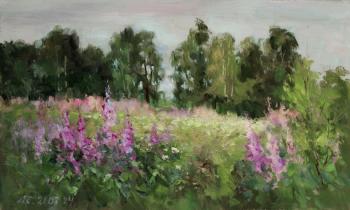 Картина «Поляна с иван-чаем»