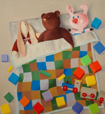 Tired toys are sleeping (Children Still Life). Gusev Andrey