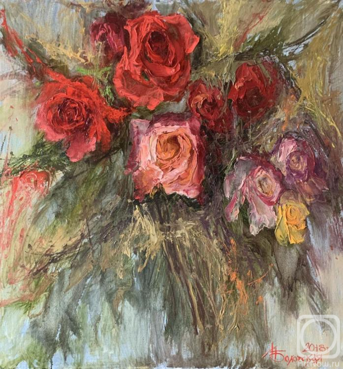 Bolotskaya Lyudmila. Serenade of roses in the garden