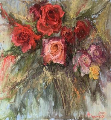 Serenade of roses in the garden. Bolotskaya Lyudmila