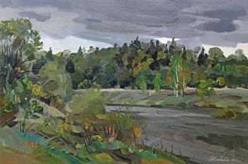 Картина «К дождю. Река Угра»