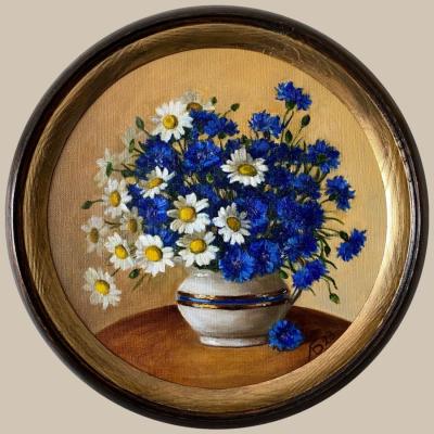 Cornflowers and daisies. Bogutskaya Lyudmila