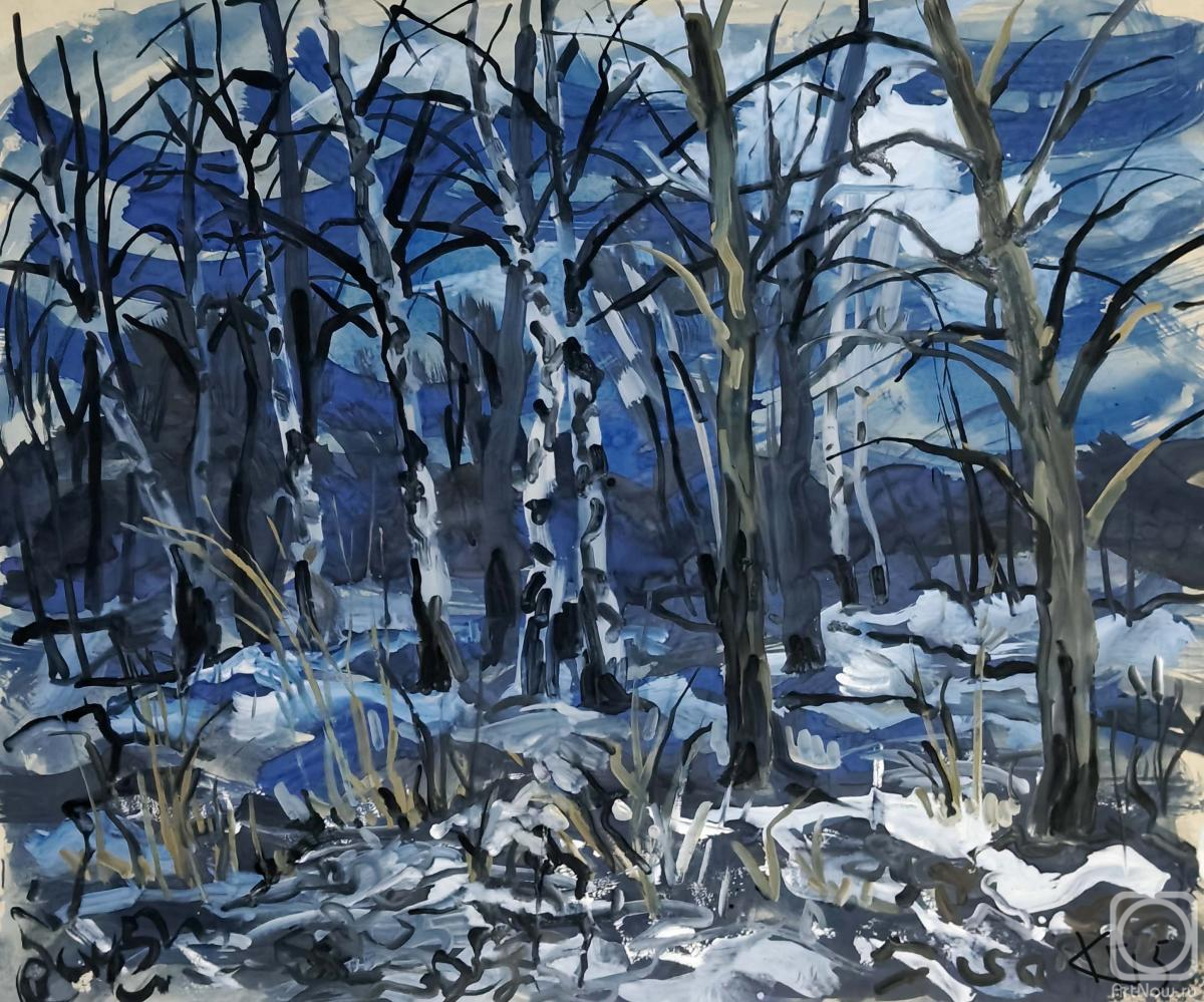 Karaceva Galina. The end of a winter day