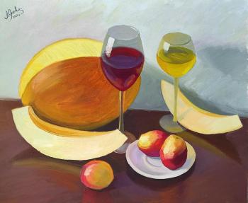 Still life with melon. YAtsenko Artur
