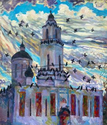 Tarusa jackdaws. Sineva Svetlana