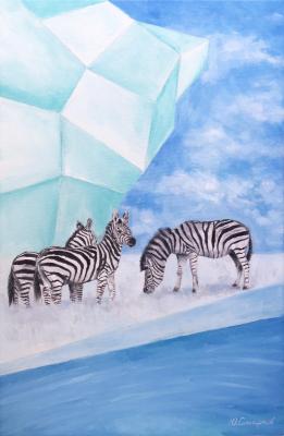 Three zebras