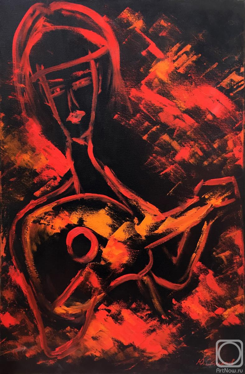Smirnov Yuriy. Girl with a guitar