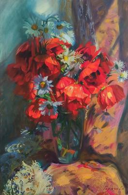 Poppies and daisies. Goryacheva Svetlana