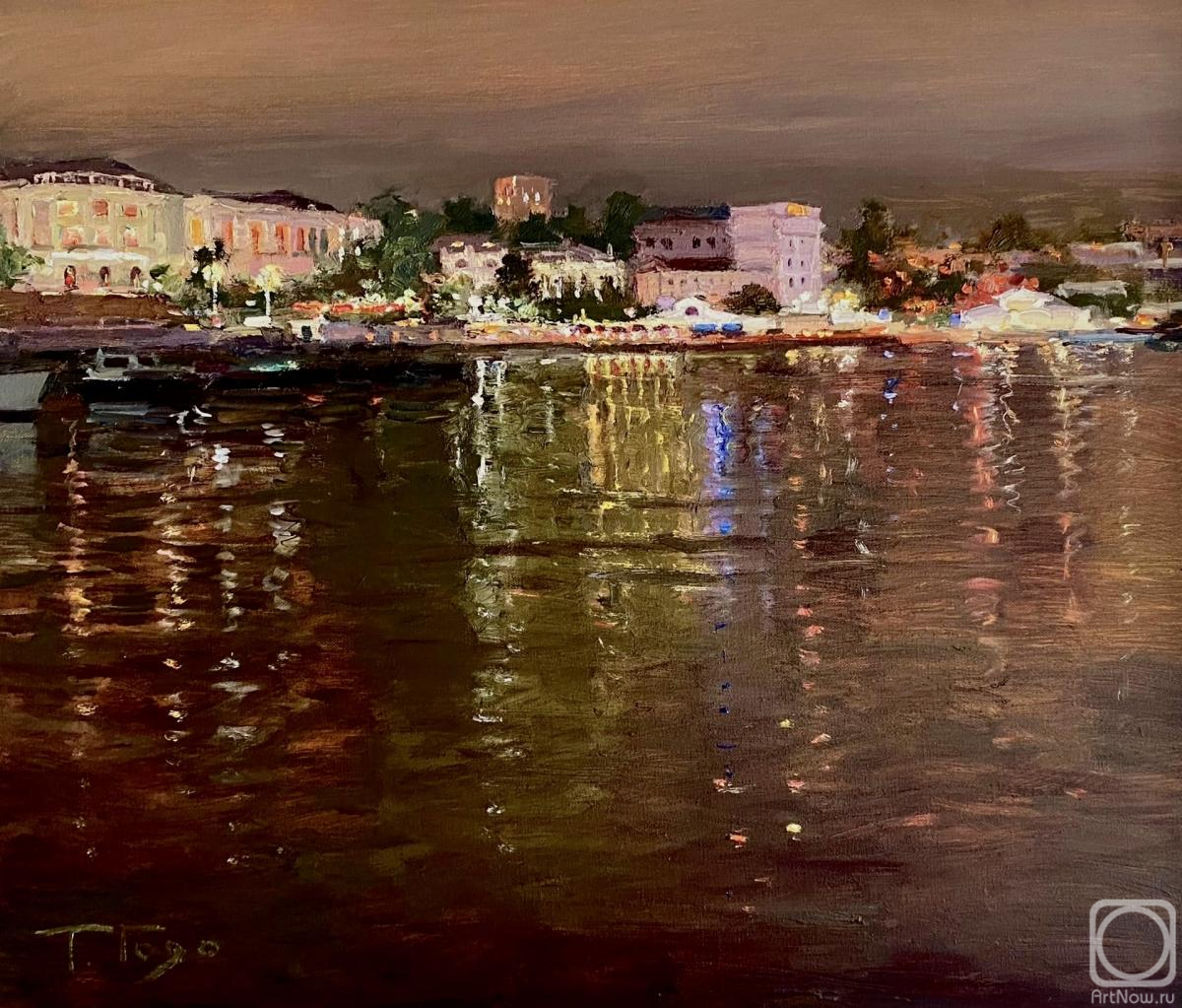 Godovalnikova Tatiana. Night lights of the sea city