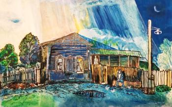 Uncle Lyosha Aleshin came to his friend Pavel