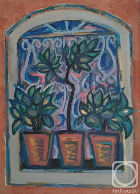 Karpov Evgeniy. Flowers on the Window 197