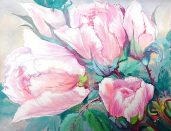 Roses and summer rain