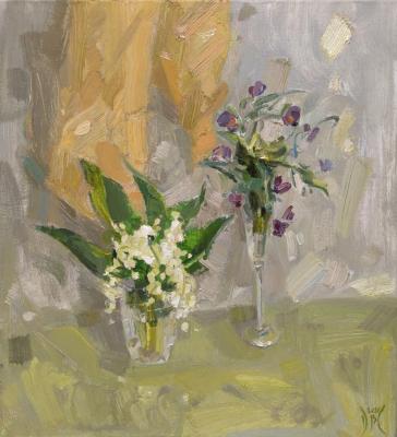 Lilies of the valley, violets (Tenderness Violets). Samoylova Diana
