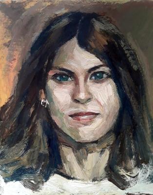 Oil portrait. Knecht Aleksander