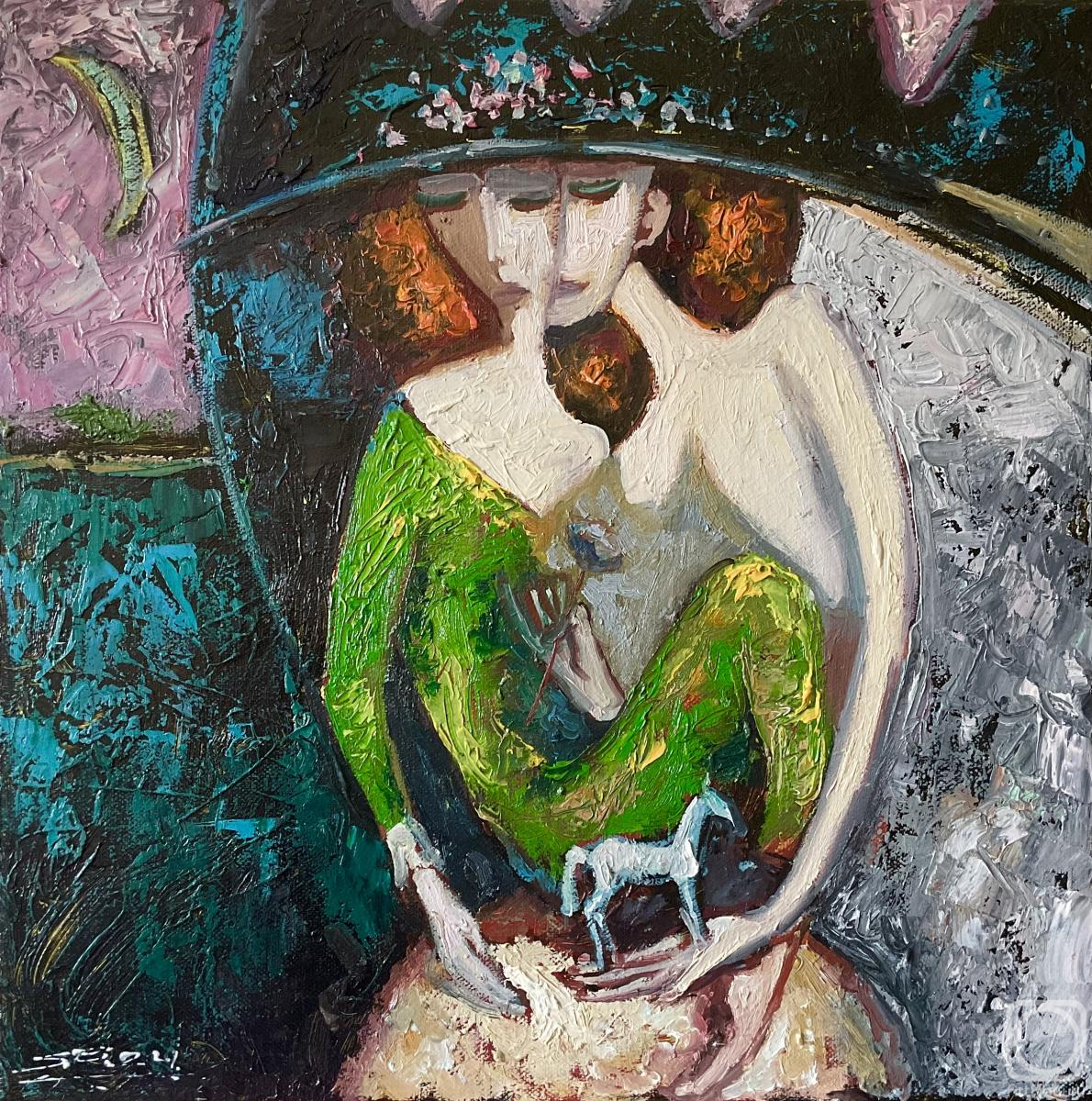 ������� ������ �� ������. ������� ������. Meine Pferde ist weiß