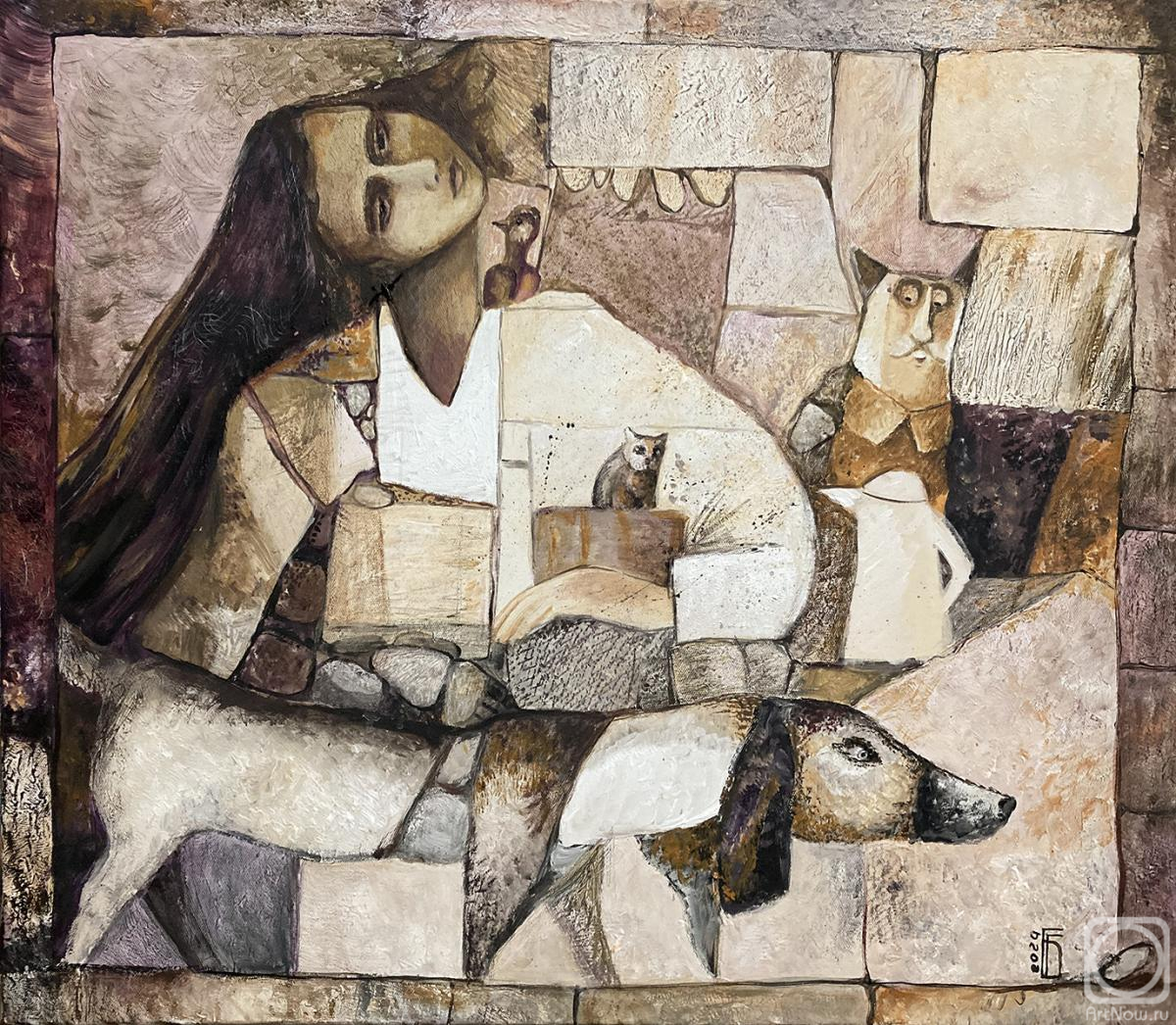 Berezina Elena. She and her pets