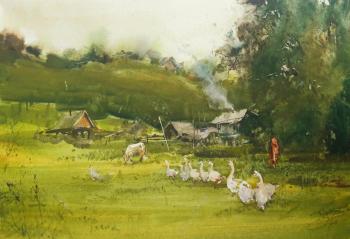 In the meadow. Orlenko Valentin