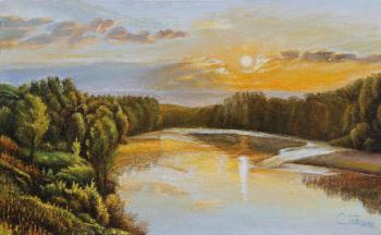 Sunrise. Kuban River