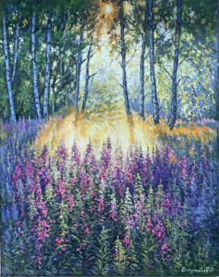 Ivan tea at dawn. Dzhurabaev Farhad